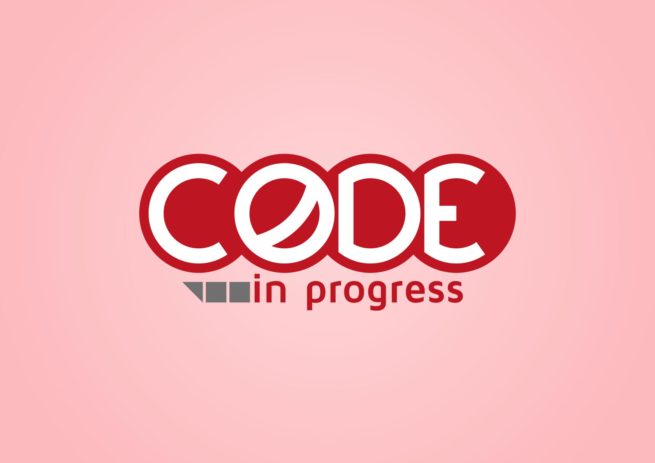 code in progress logo design